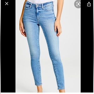 PAIGE jeans ankle cut high rise